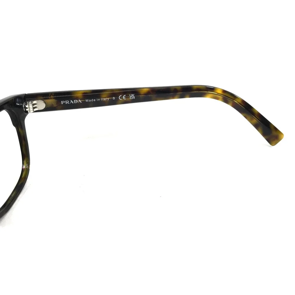 Prada Eyeglasses Frames VPR04Y 2AU-1O1 Havana Tortoise Brown Square 53-18-145
